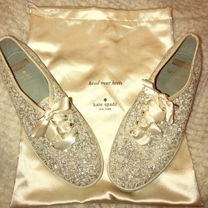 Kate spade glitter sneakers